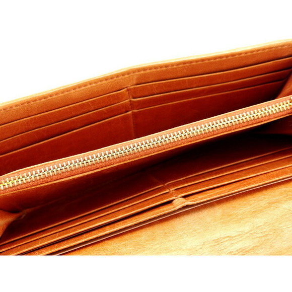 Miu Miu Long Wallet Bi-fMatelasse Long Wallet T14980 Orange - Picture 6 of 7